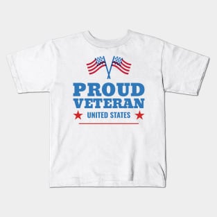 Proud Veteran USA Veterans Day Kids T-Shirt